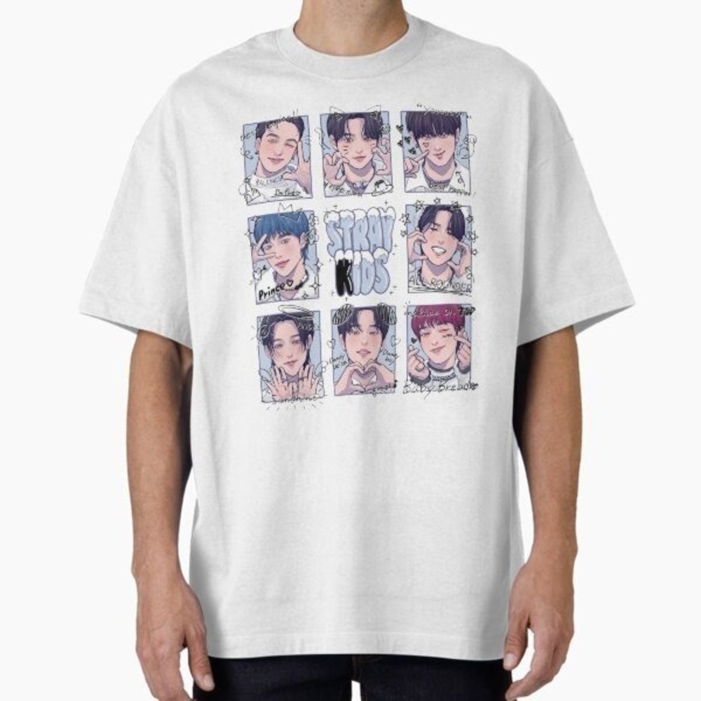 Stray Kids Kpop Retro Graphic Shirt